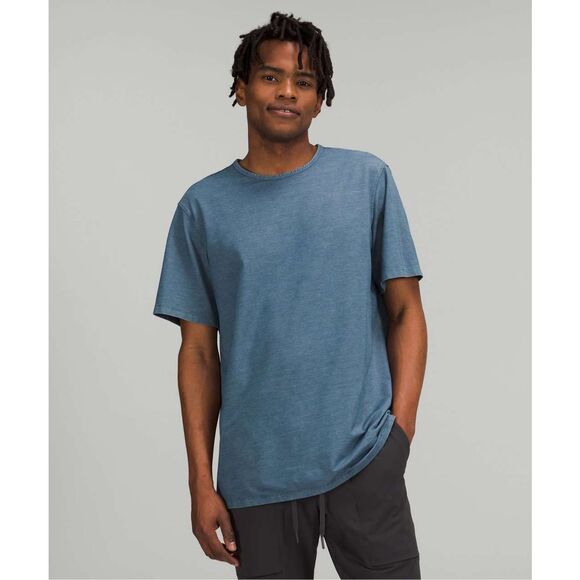 Lululemon Mens Fundamental Short Sleeve Tee Blue Size XL Lightweight - Picture 1 of 7
